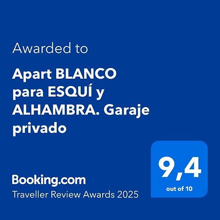 Apart Blanco Para Esqui Y Alhambra. Garaje Privado グラナダ エクステリア 写真